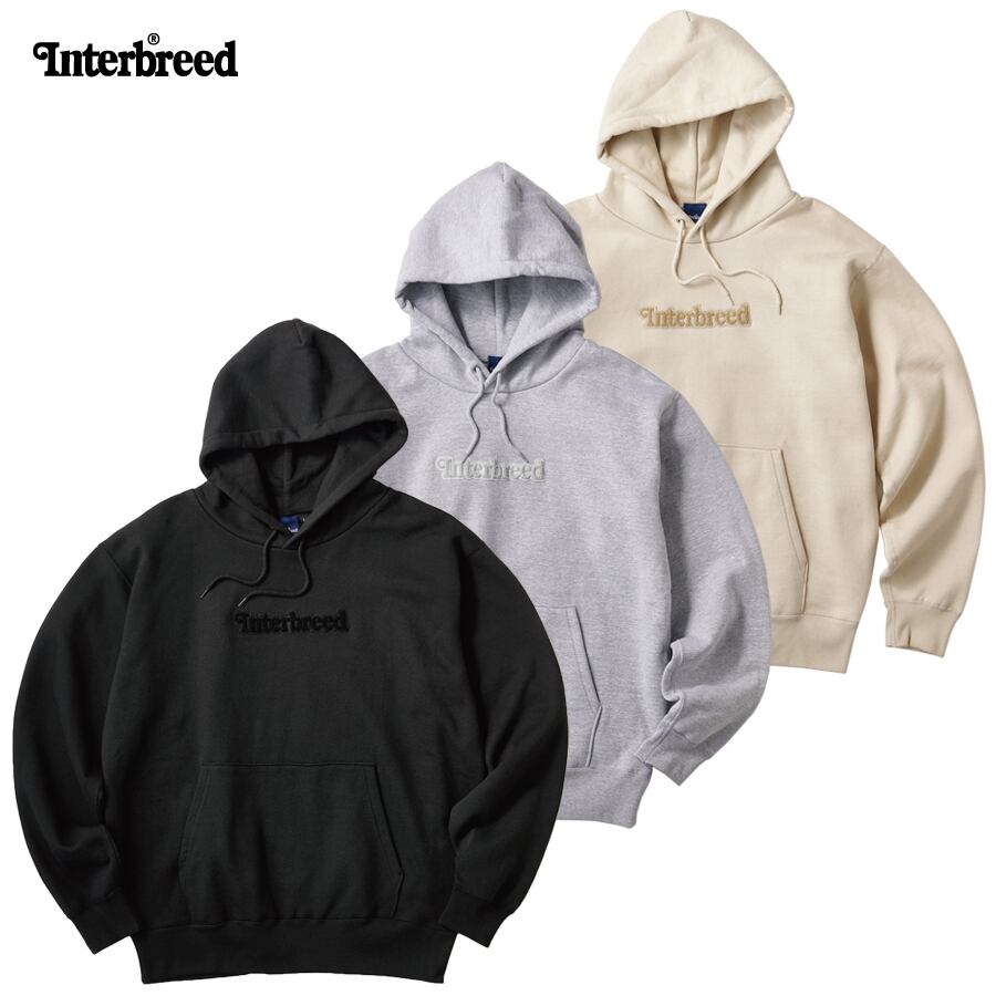 INTERBREED : Pile Patched Logo Hoodie
