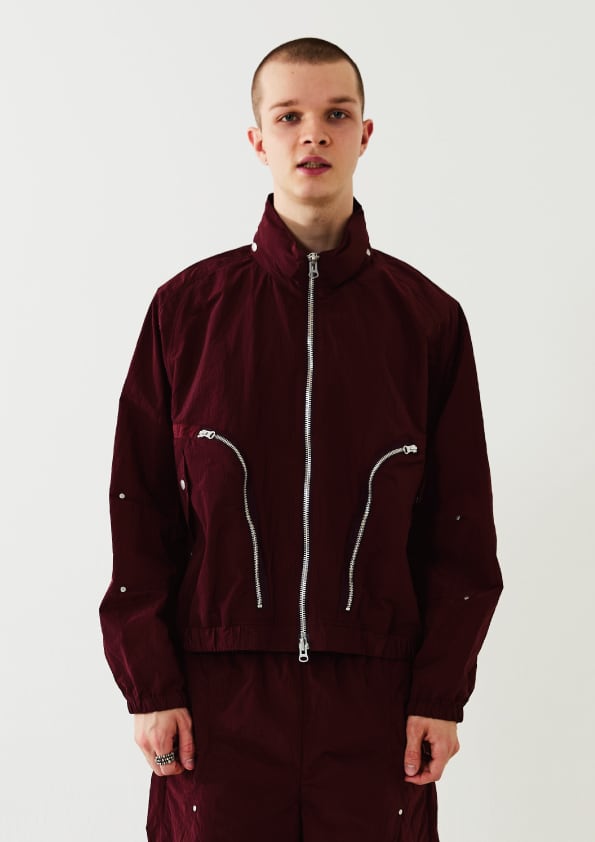 Sasquatchfabrix.】LACE TAPE TRACK JACKET BLACK | delhezi