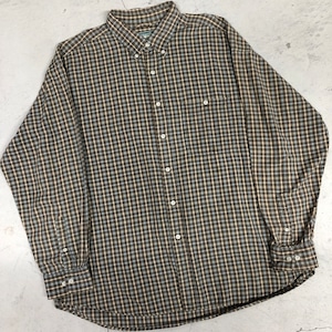 OLD ST.JOHN'S BAY BROWN CHECK EASY SHIRT