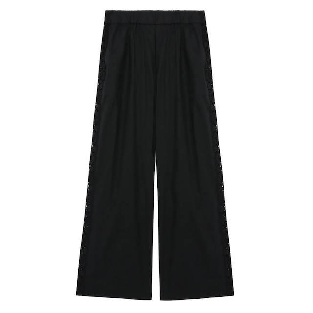 SEA NY　MAEVE EYELET TRACK PANTS   BLACK