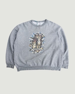 【古着】ニャルソック猫スウェット