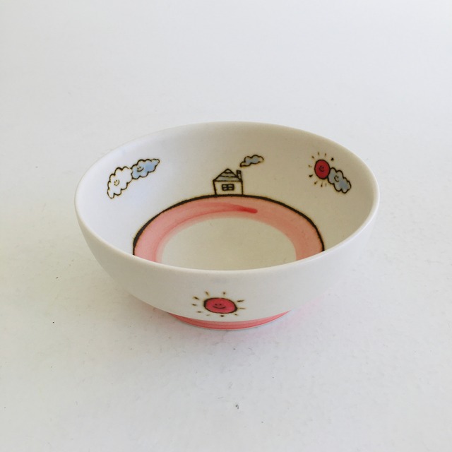 砥部焼/すこし屋　子ども食器　小鉢ピンク