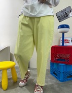【訳あり①】Pastel Stretch Baggy Pants_Mintのみ