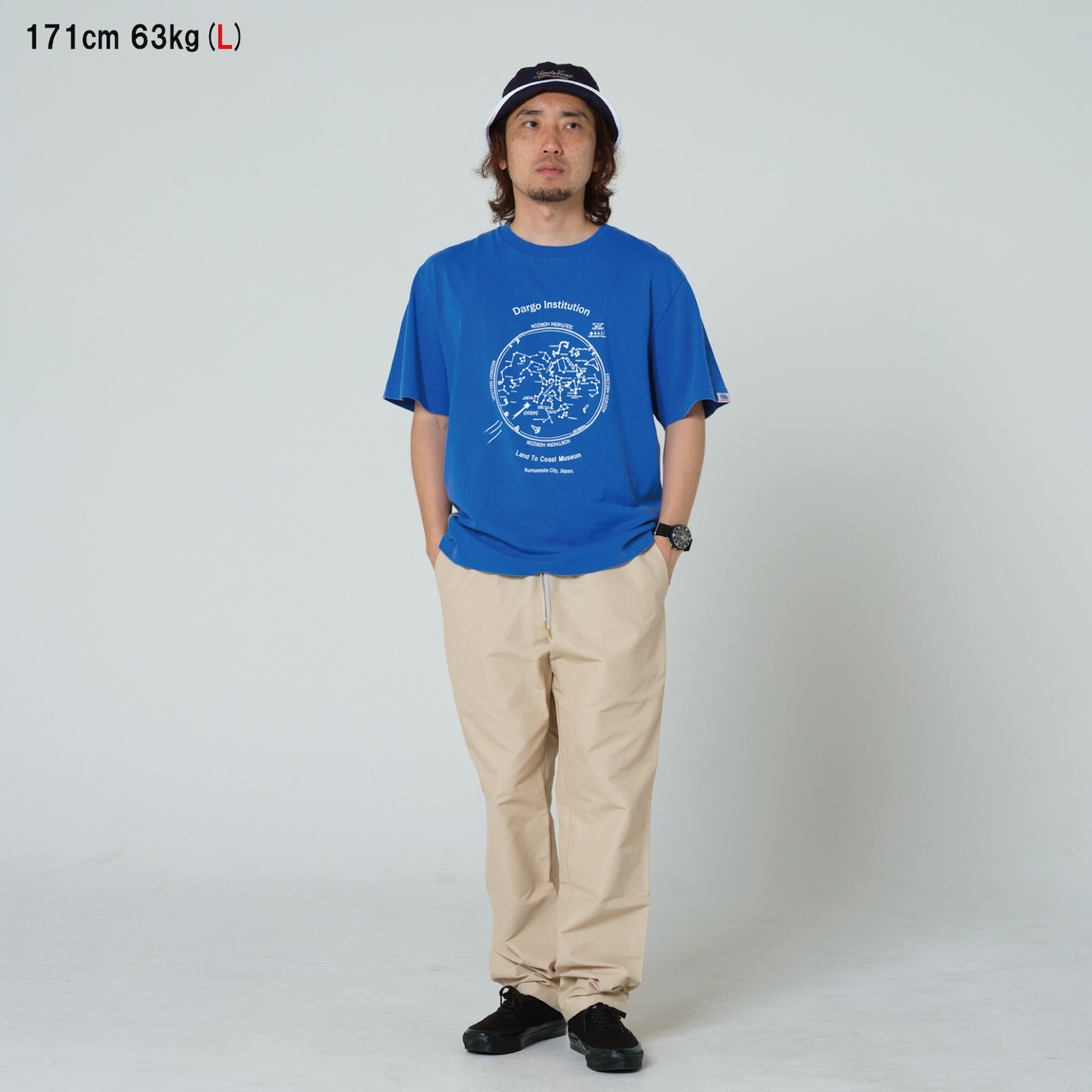 【DARGO】"天体観測" 6onz Sun Fade T-shirt(BLUE)