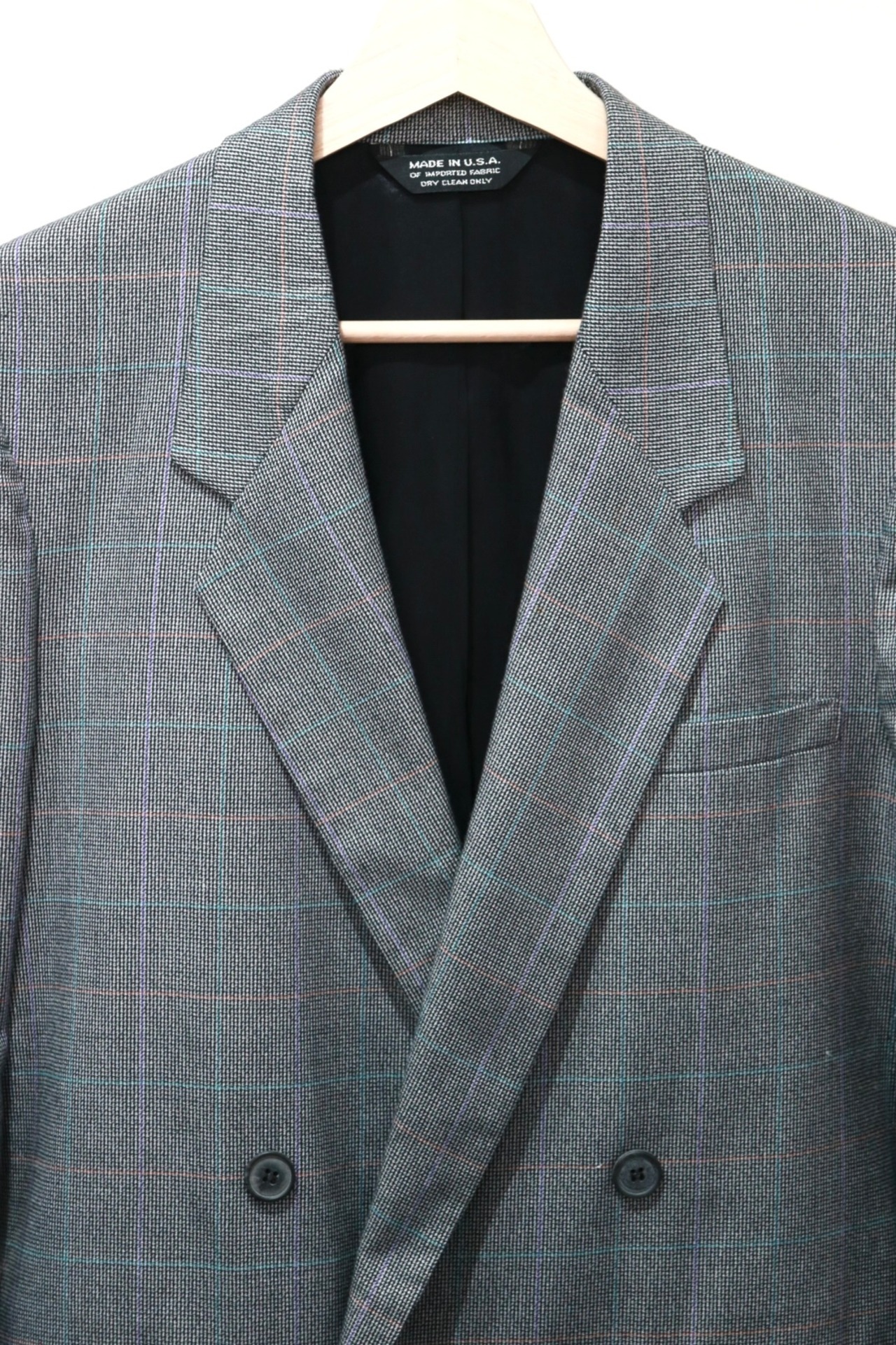 Christian Dior check pattern double tailored jacket