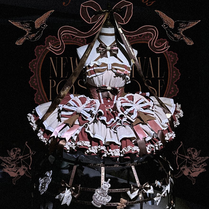 ドレス パーティドレス プリンセス ブラウン イベント衣装