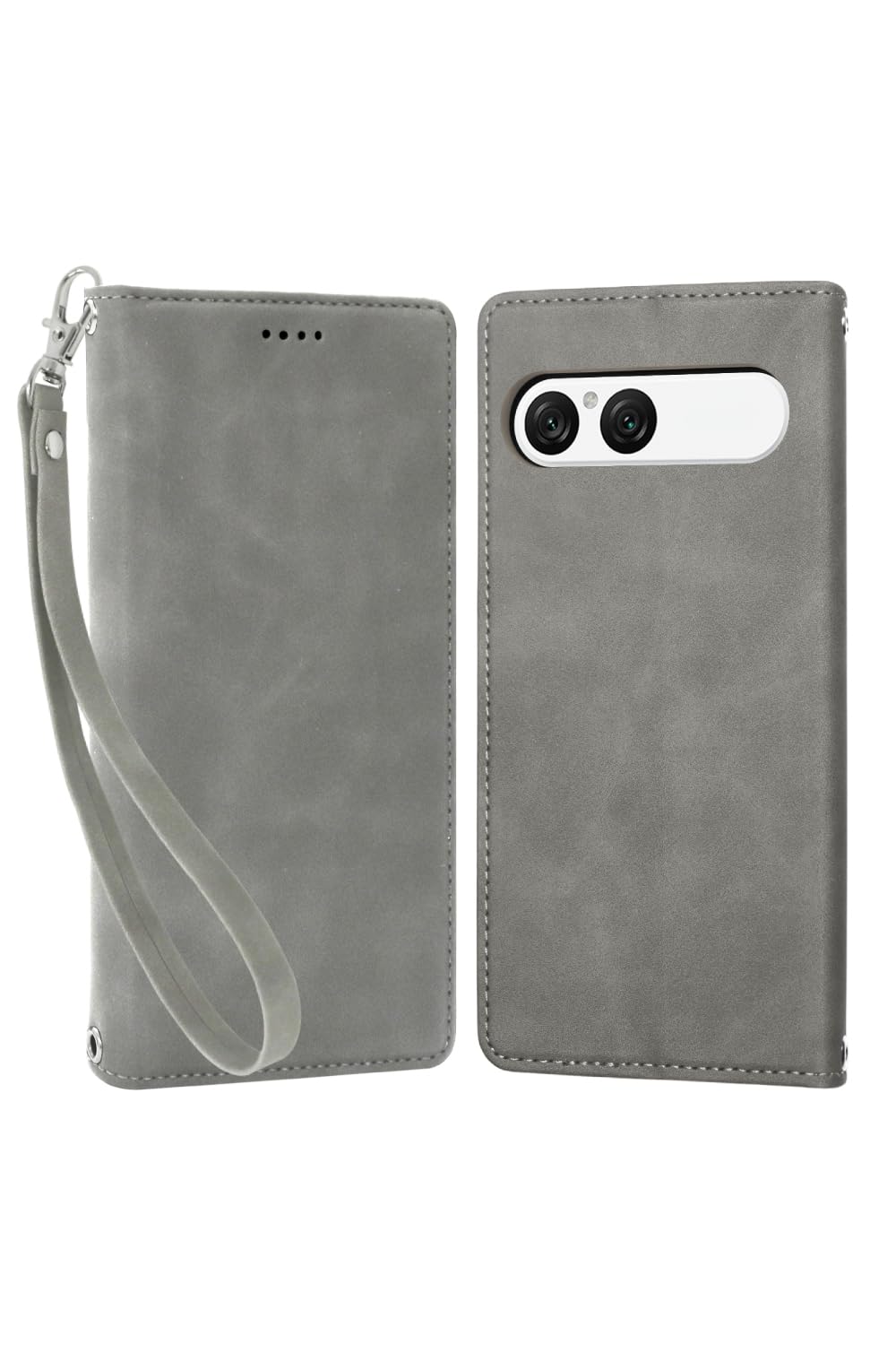 シズカウィル Xperia 10 vii 用 SO-52F 用 SOG16 用 ケース カバー 手帳型 アイファンデ2 フロスティグレー 1個入り