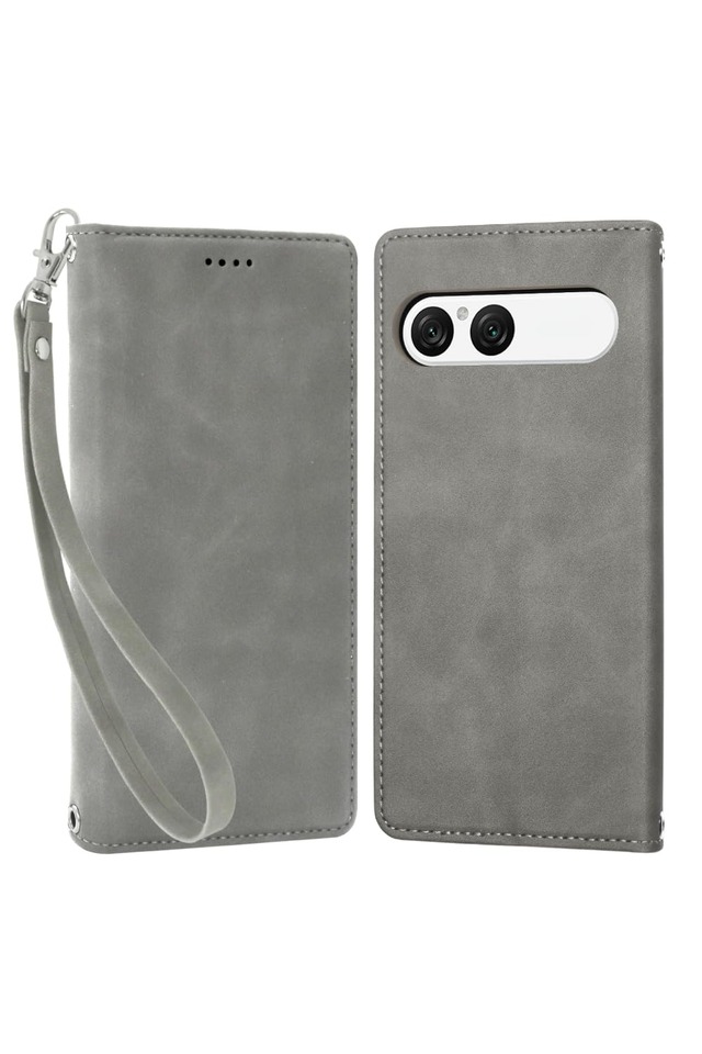 シズカウィル Xperia 10 vii 用 SO-52F 用 SOG16 用 ケース カバー 手帳型 アイファンデ2 フロスティグレー 1個入り