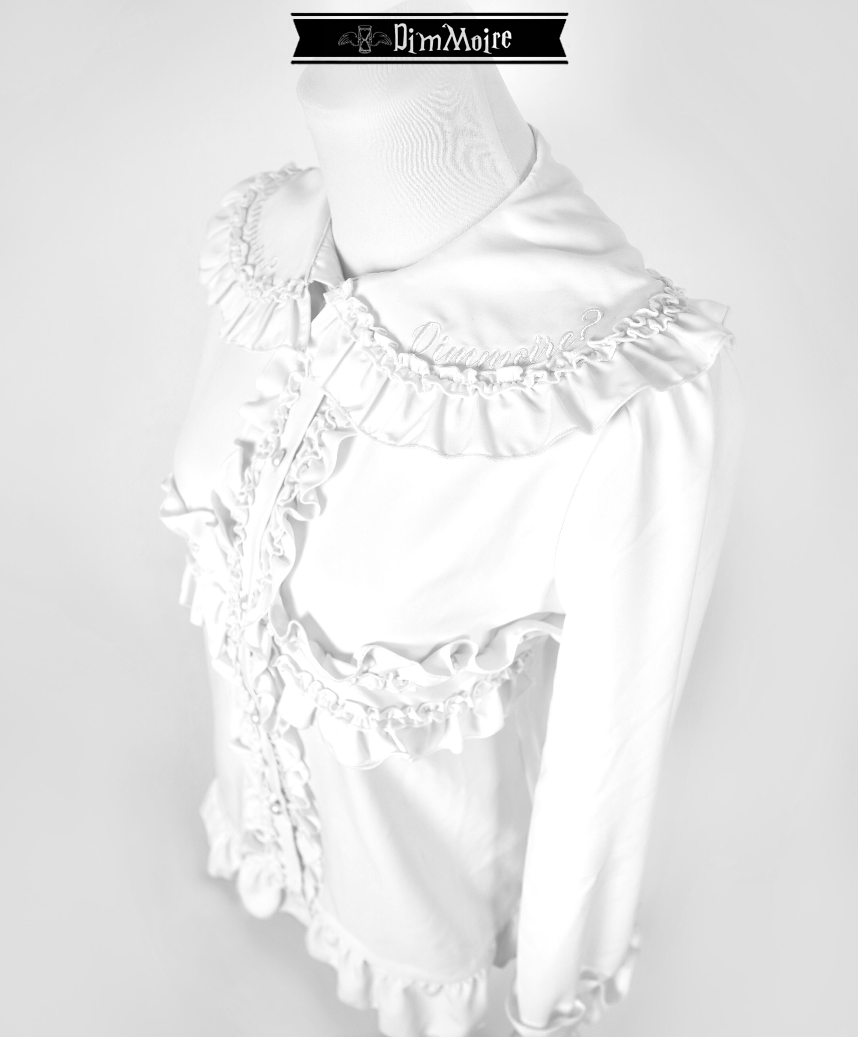 十字フリルブラウス【White】 | DimMoire 