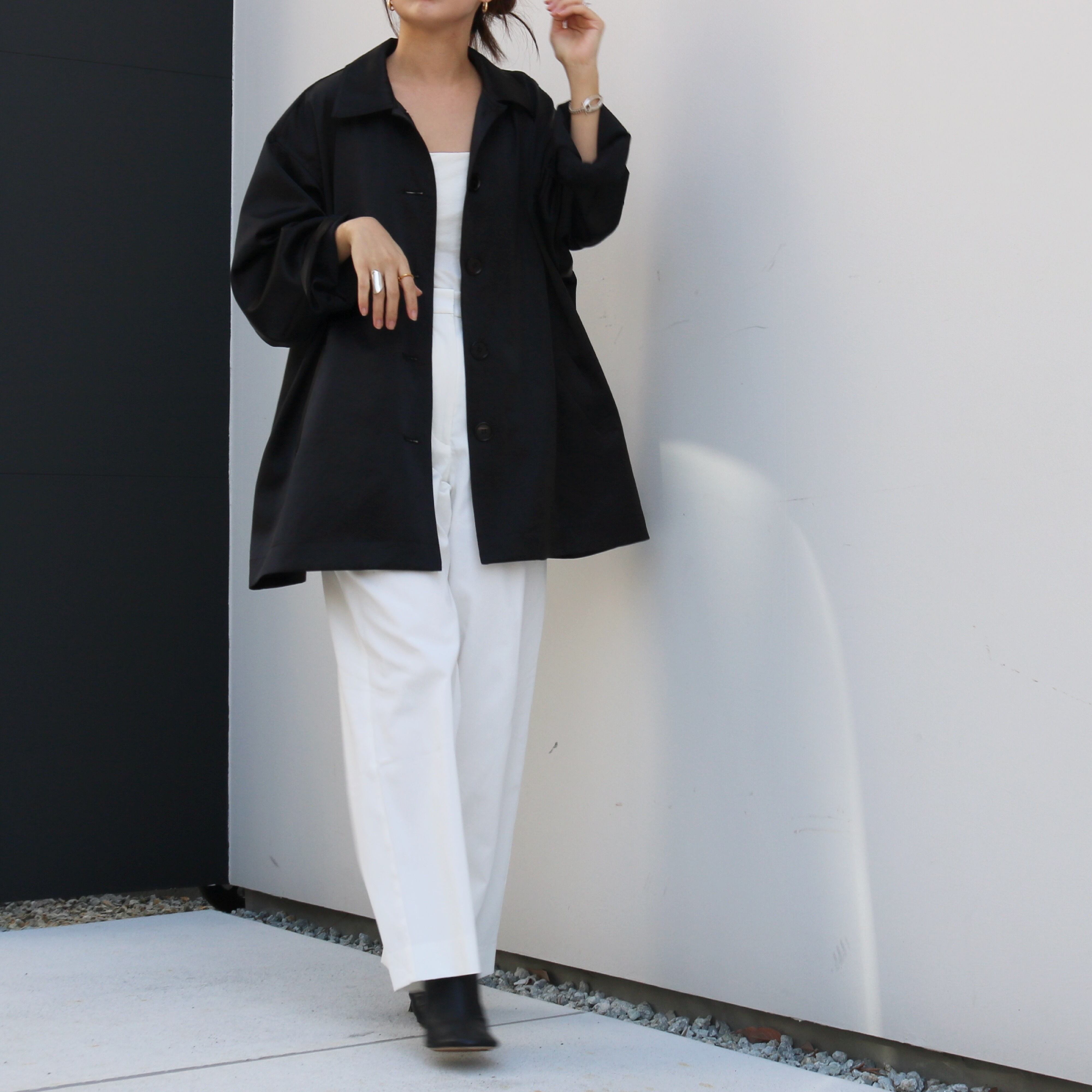 vintage satin coat -made in Japan - | aéré