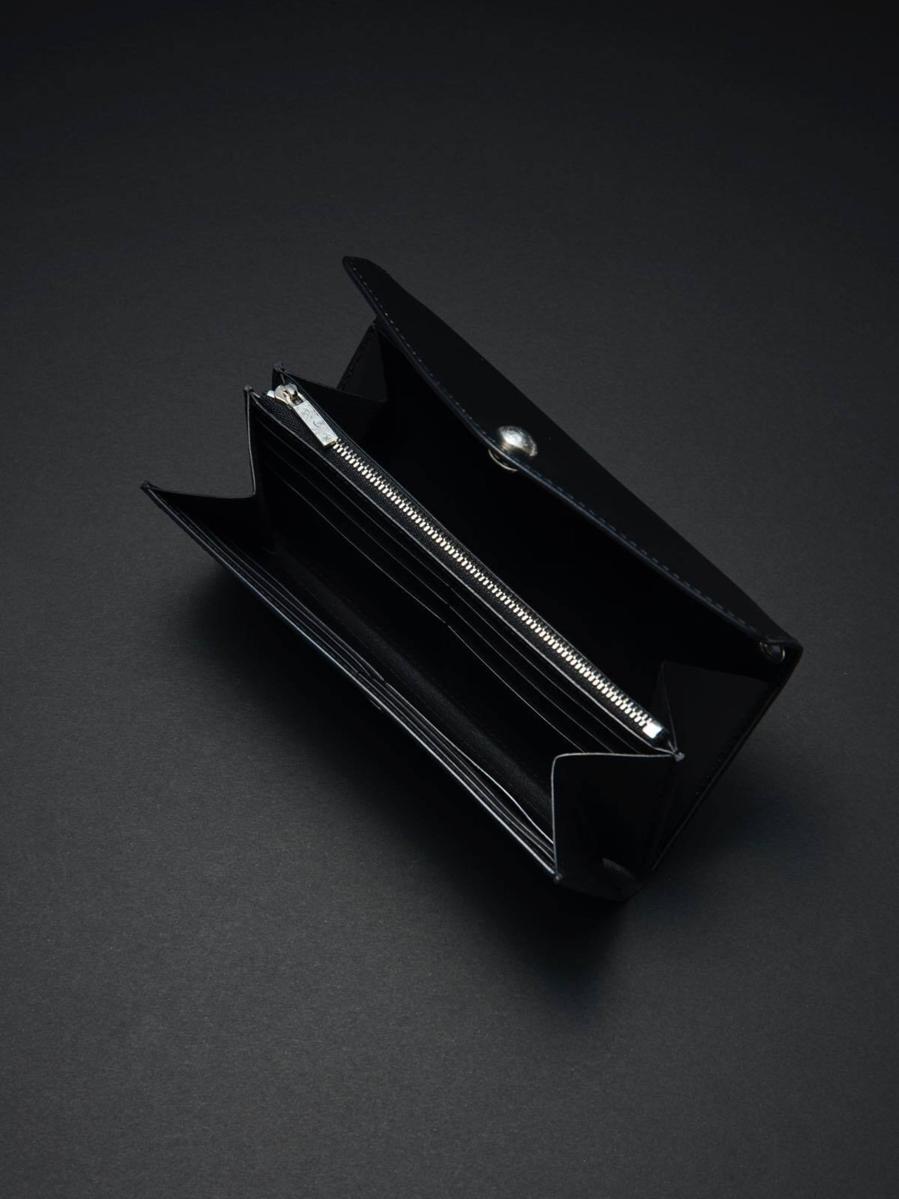 Trucker Long Wallet  - Black (Smooth Leather) -