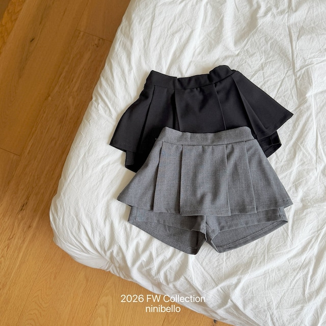 【取寄】ninibello|roze pleats skirt|ロゼプリーツスカート|XS-2XL|kids|26 autumn