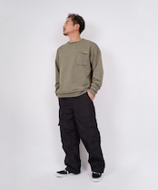 【#Re:room】SATIN NYLON WIDE CARGO PANTS［REP240］