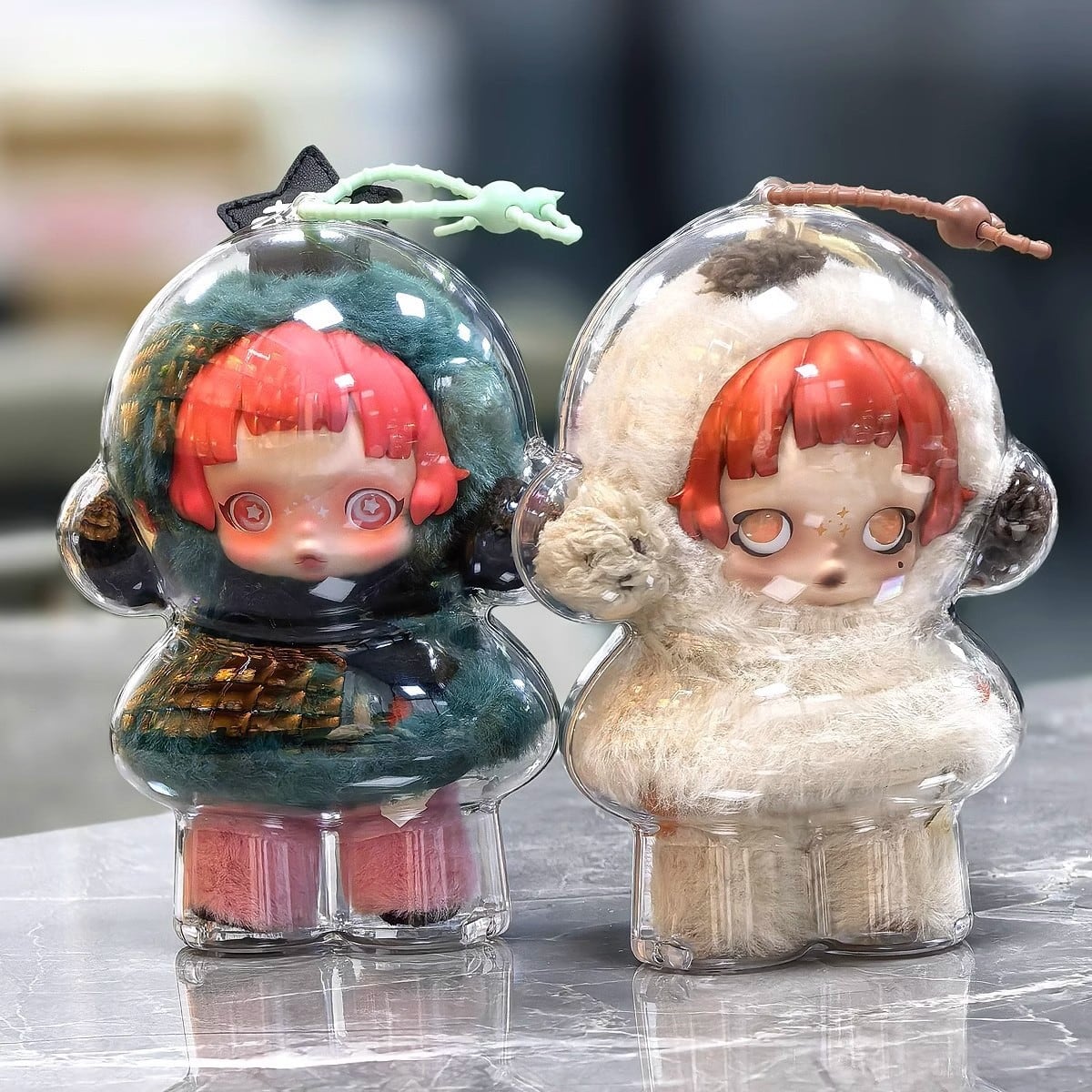 SKULLPANDA用 ぬいぐるみクリア 保護ケース ディスプレイ 透明PC素材