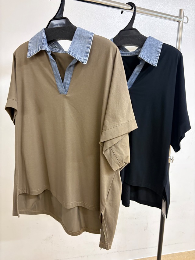 select シアー柄シャツ　17775