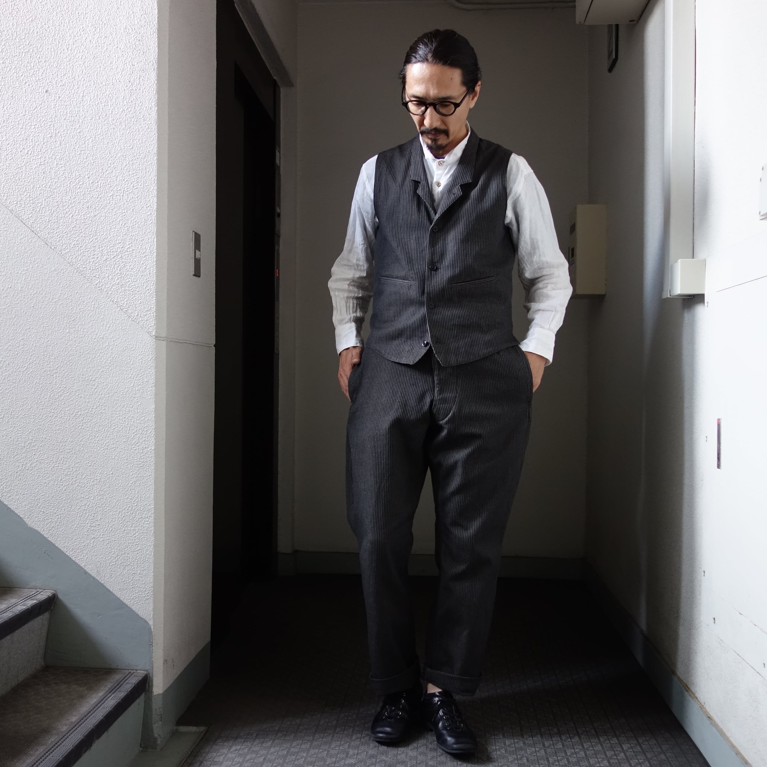 classic frenchwork stripe jodhpurs | ATELIER GARDENIA