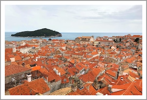 Dubrovnik（ドゥブロヴニク）の町並み ｜ クロアチアの風景ポストカード