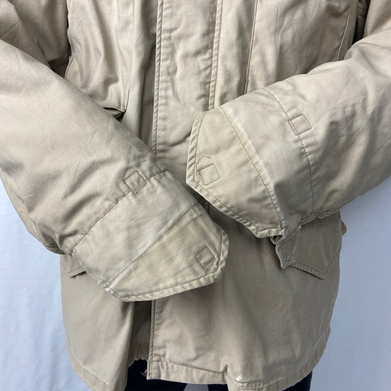 ALPHA INDUSTRIES アルファ 民間品 M-65 ミリタリー フィールドジャケット MEDIUM REGULAR メンズL相当 古着  SCOVILLジップ ベージュ【ミリタリージャケット】 | cave 古着屋【公式】古着通販サイト