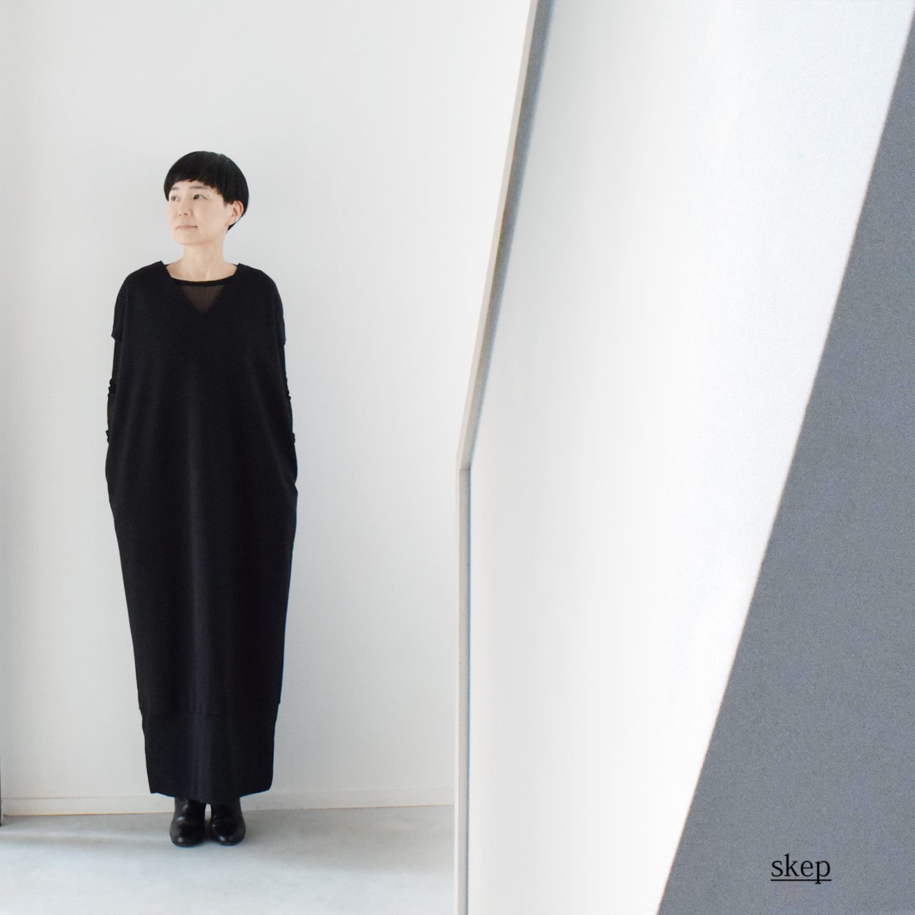 skep ショートブルゾン　黒 変形ショートブルゾン：黒［JK13BZBK］ | skep-online shop