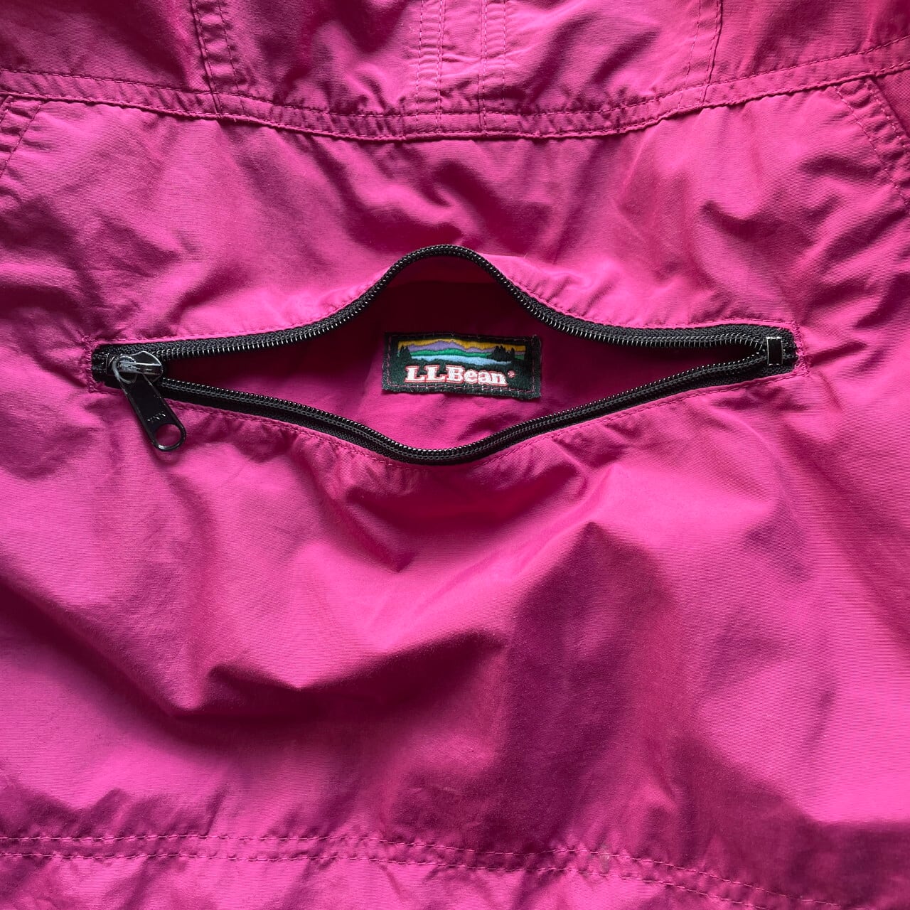 エルエルビーン アノラックパーカー 中綿入り プルオーバー ピンク