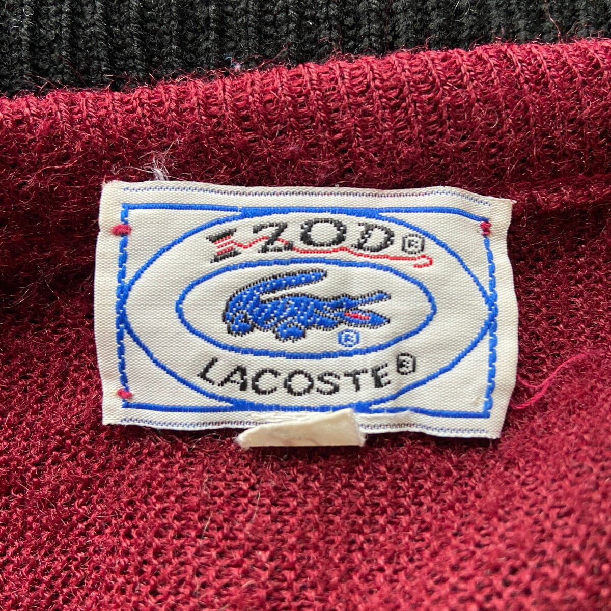 70年代〜80年代 アイゾッド ラコステ アクリルニットセーター メンズL