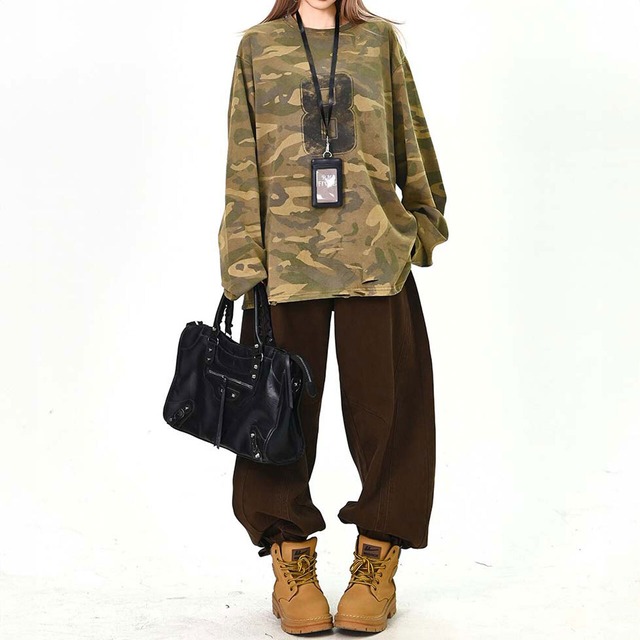 ナンバリングミリタリーミックストップス
 1col   R01582