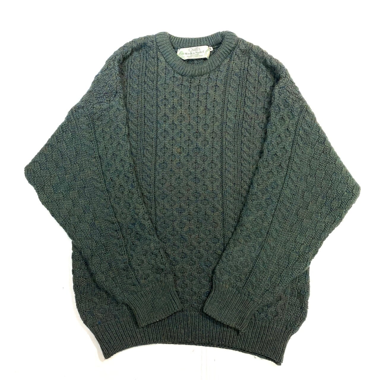 アイルランド製 Quill'S Woollen Market フィッシャーマン アラン