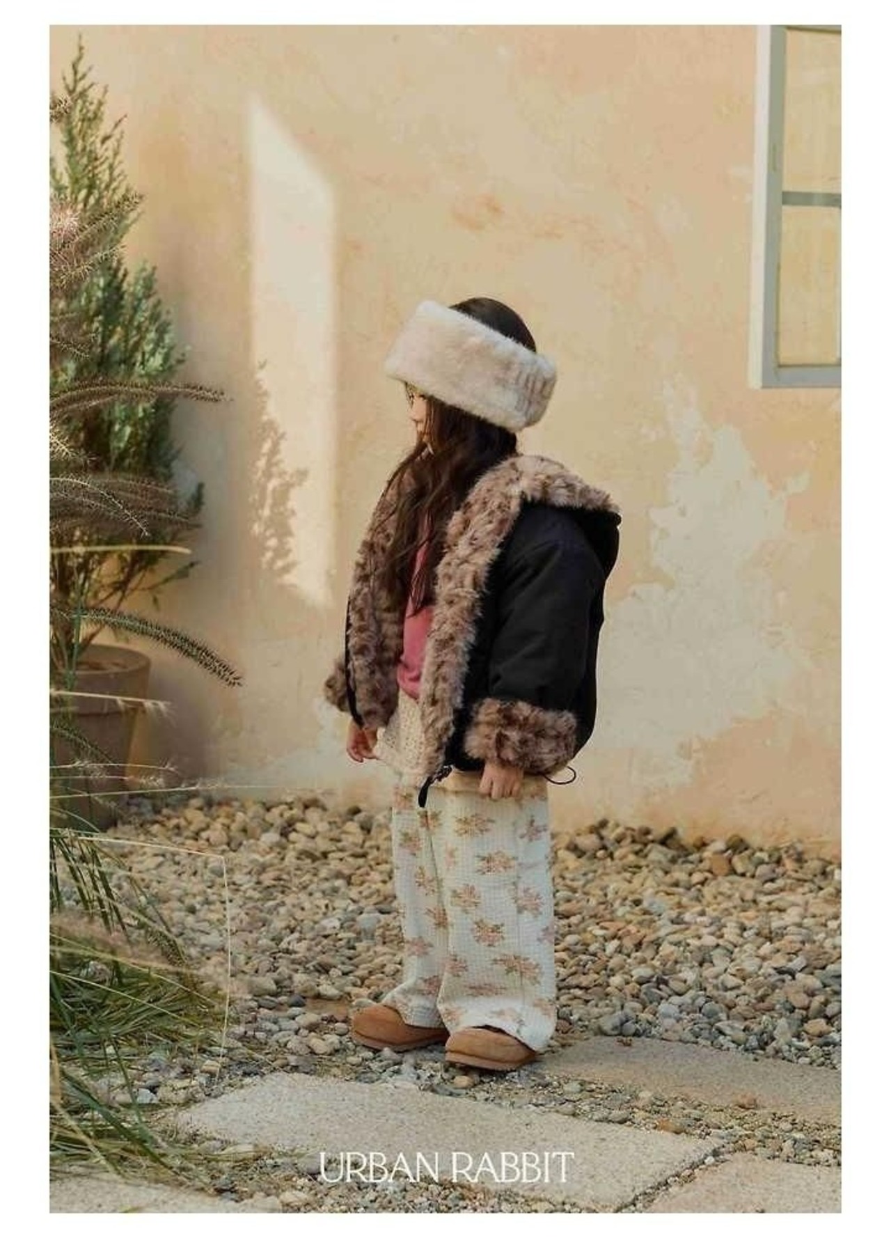 アーバンラビット / URBAN RABBIT / ニットラップ花柄パンツ / 韓国子供服 / キッズ / 26winter〖取寄〗*XS~XL*