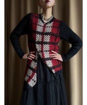 YASUTOSHI EZUMI zipper design knit-4564-3