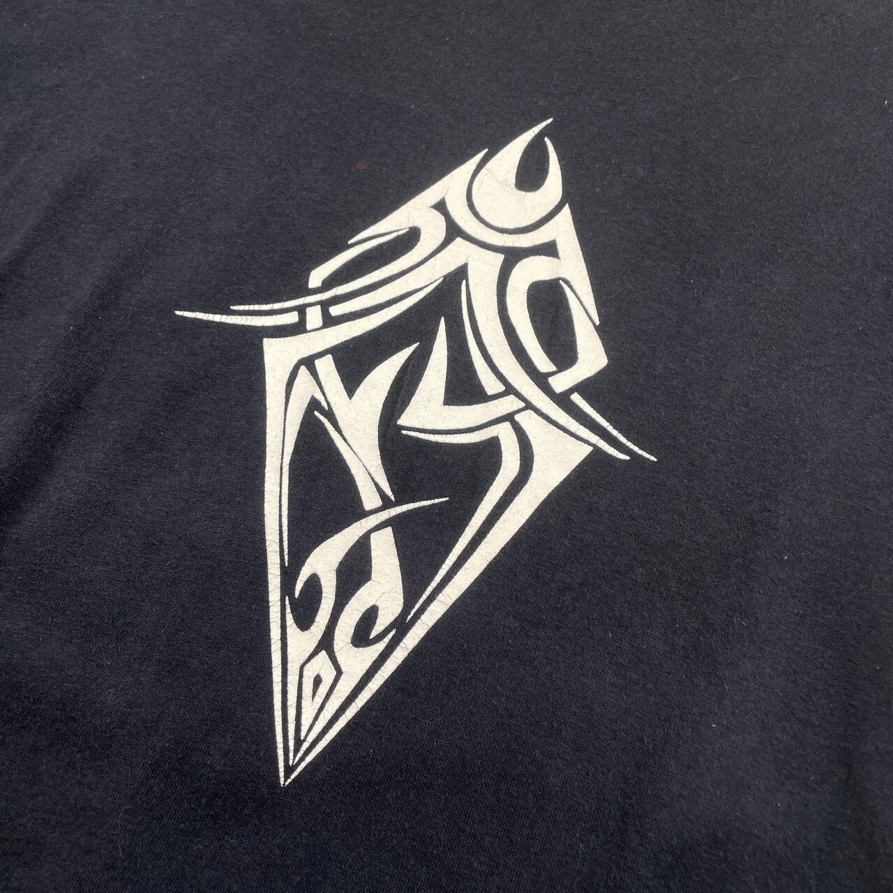 90年代~00年代 UNKNOWN トライバル柄 ロングTシャツ ロンT 袖プリ 