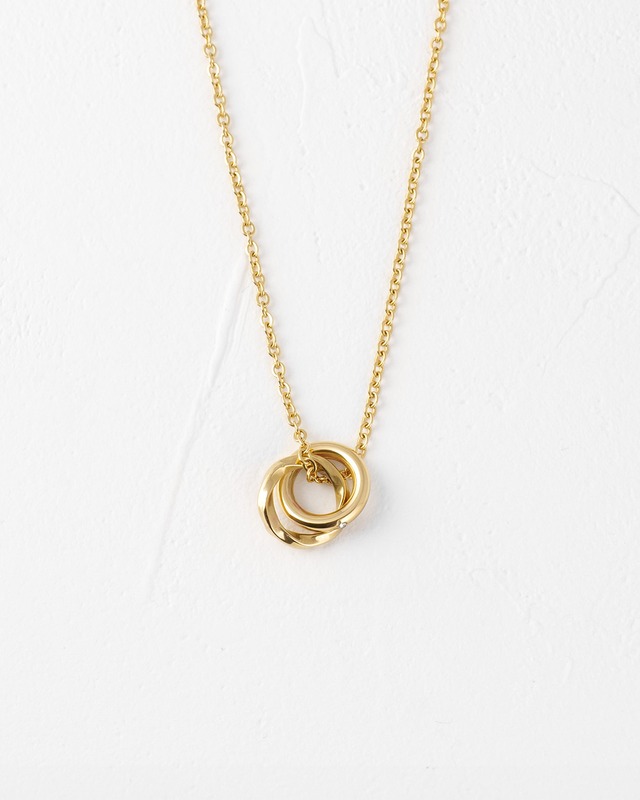 Double ring necklace