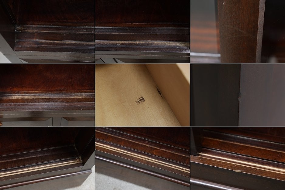 松本民芸家具 K-3型食器棚 カップボード 飾り棚 ミズメザクラ無垢材