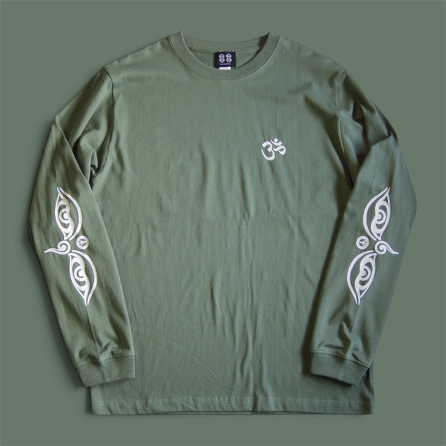 ॐ×Buddha eye L/S T-SHIRT / ブッダアイ ロングスリーブTシャツ -City Green-