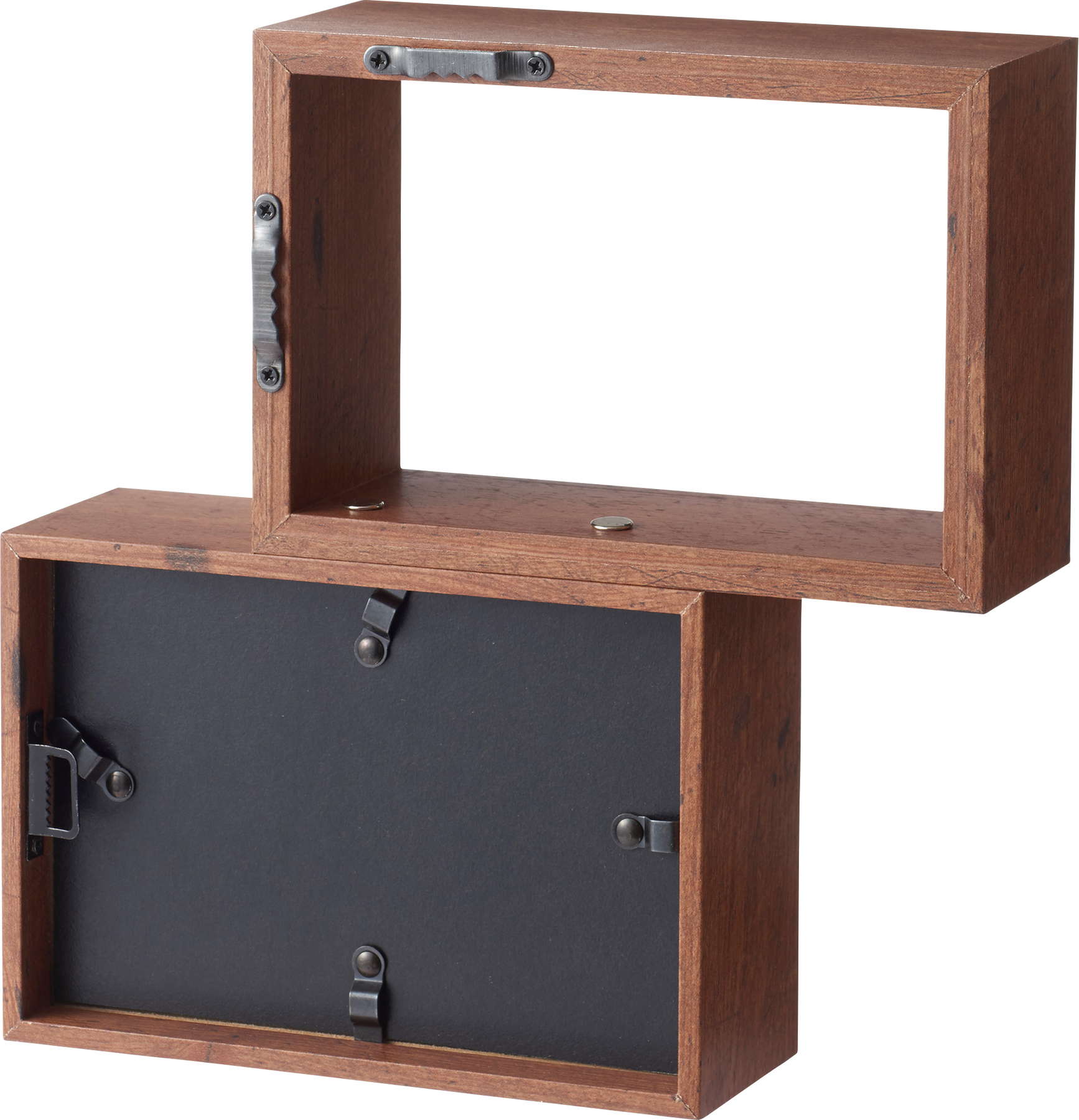 ２連ボックス＆フレーム　ＤＢＲ　ブラウン系　MCT-032DBR　4961823766732　フラワーベース > フレーム