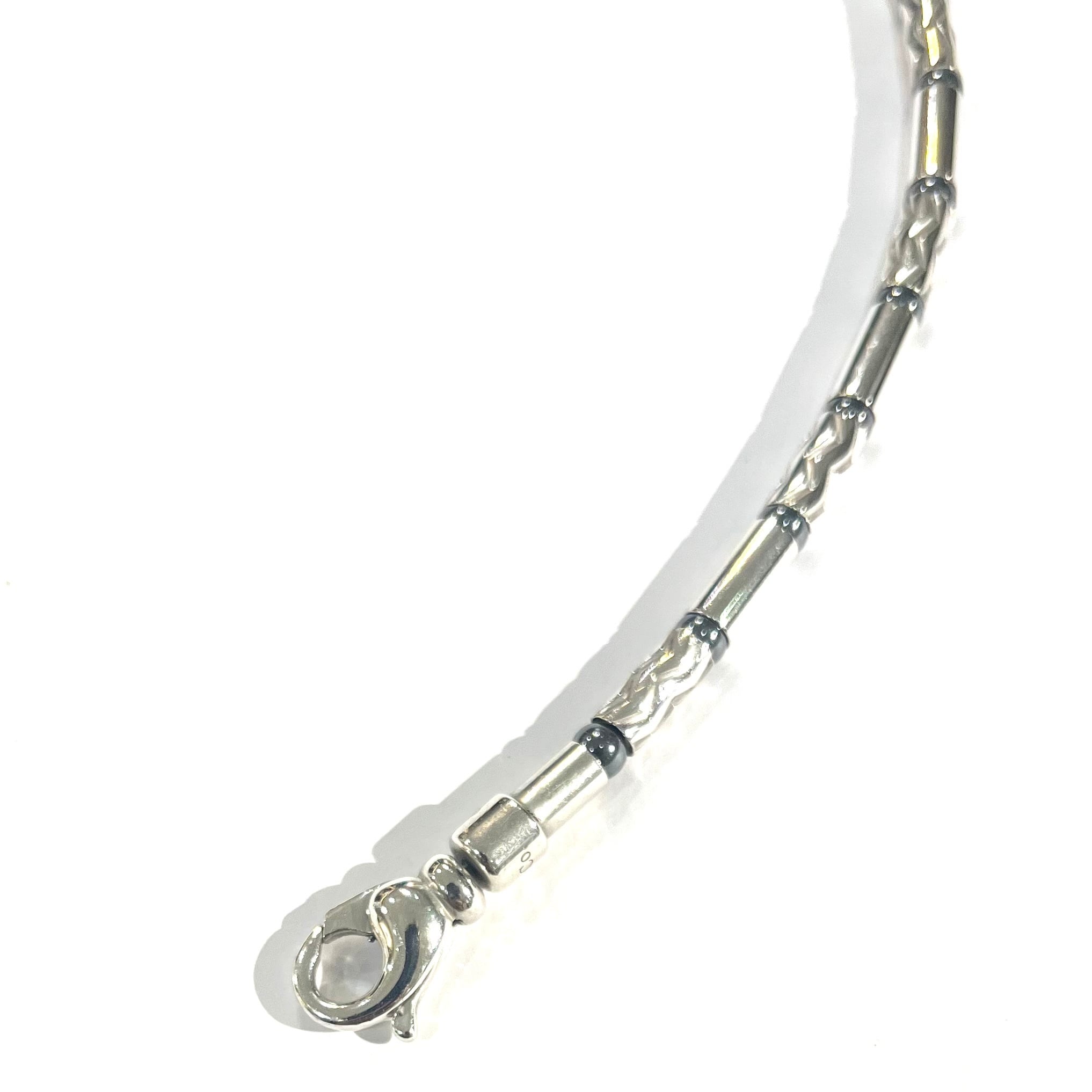 希少【TIFFANY&CO.】2991 ドイツ製 幾何学ヘマタイトジグザグ