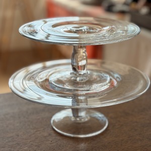 再生ガラス・ケーキスタンド(L)