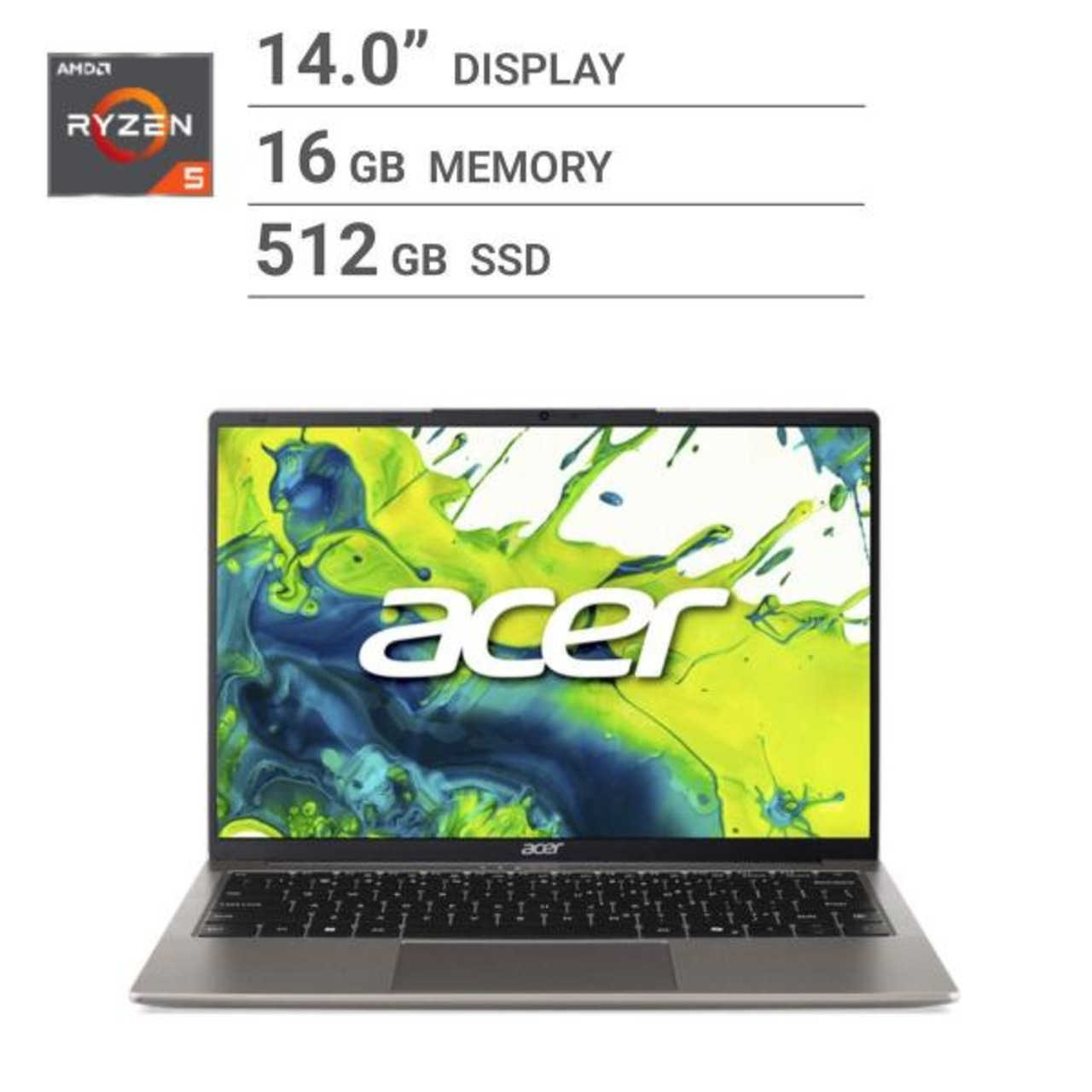 ACER ノートPC / 14.0インチ / Swift Lite 14/ Ryzen5 7430U/ メモリ 16GB / SSD 512GB /