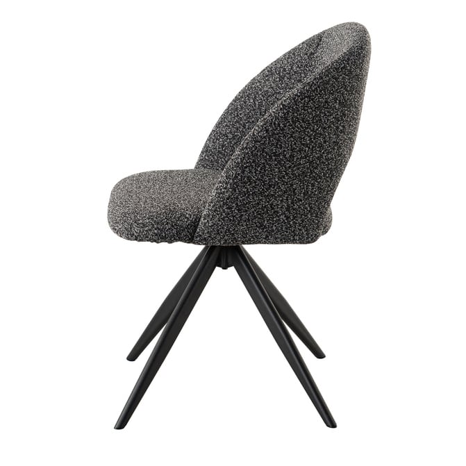 回転式 アームオフィスチェア 【 スタイリッシュ 北欧 回転チェア