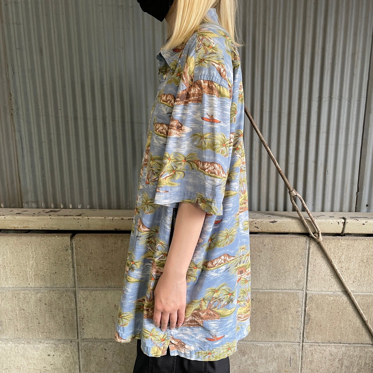 00年代 OLD GAP オールドギャップ アロハシャツ メンズXL 古着 00s 