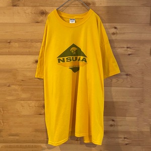 【JERZEES】NSUAA ロゴ プリント Tシャツ 3XL ビッグサイズ オーバーサイズ US古着 アメリカ古着