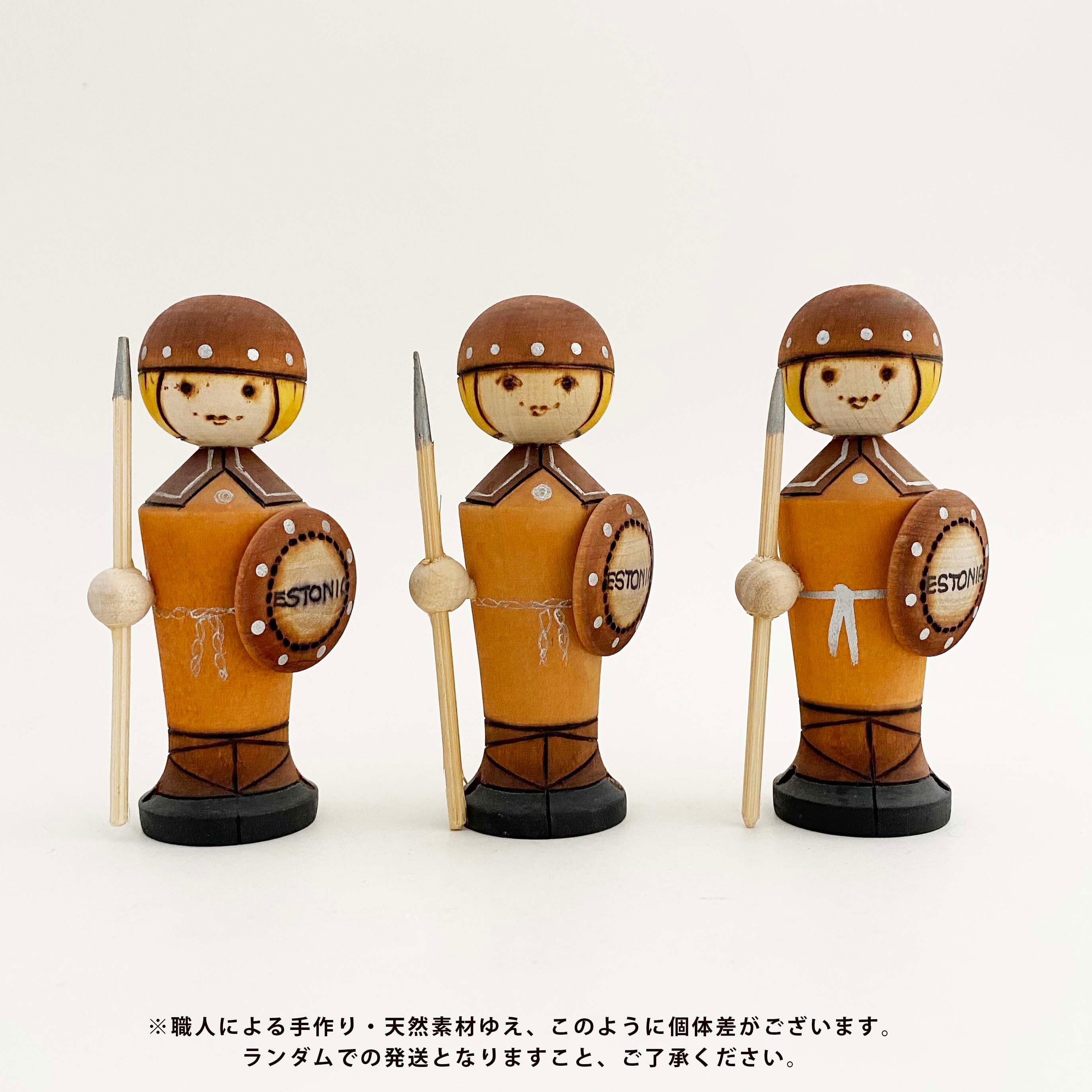 エストニア・ヴァイキングこけし（ウッドバーニング）