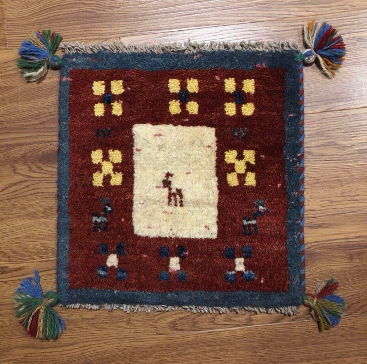 ペルシャギャッベ (ギャベ) チェアマット 椅子の座布団 No.GS-169