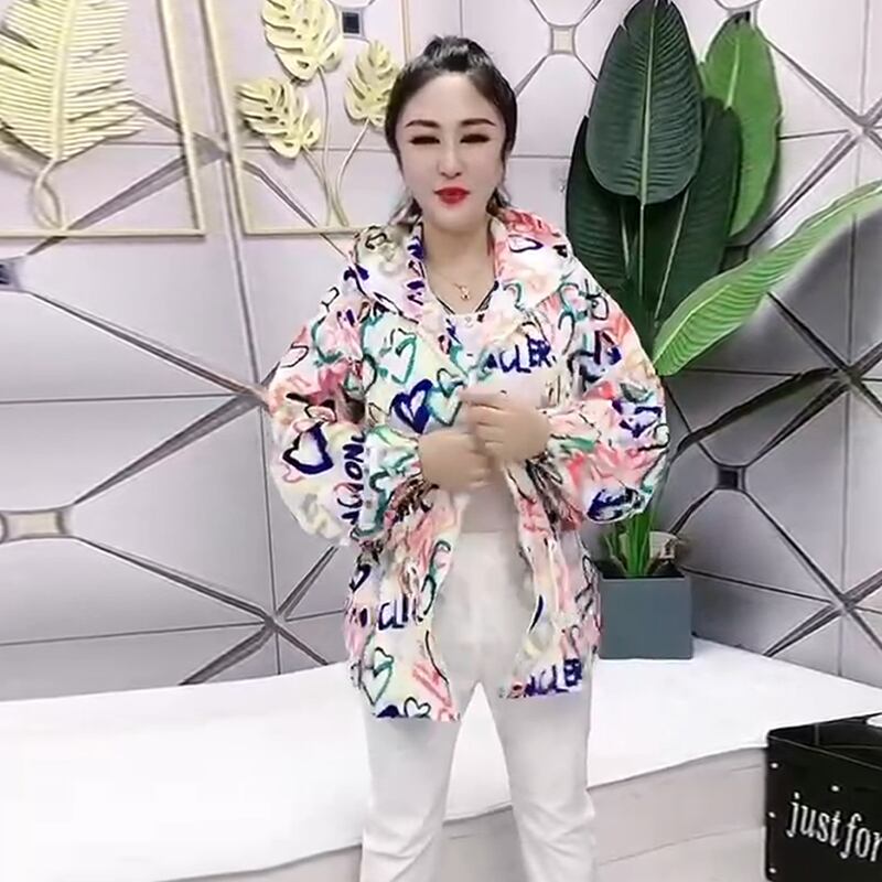 スタイルルーズフードカラーハートジャケット ストリート 大きめサイズ ミックスインファッション25743533268