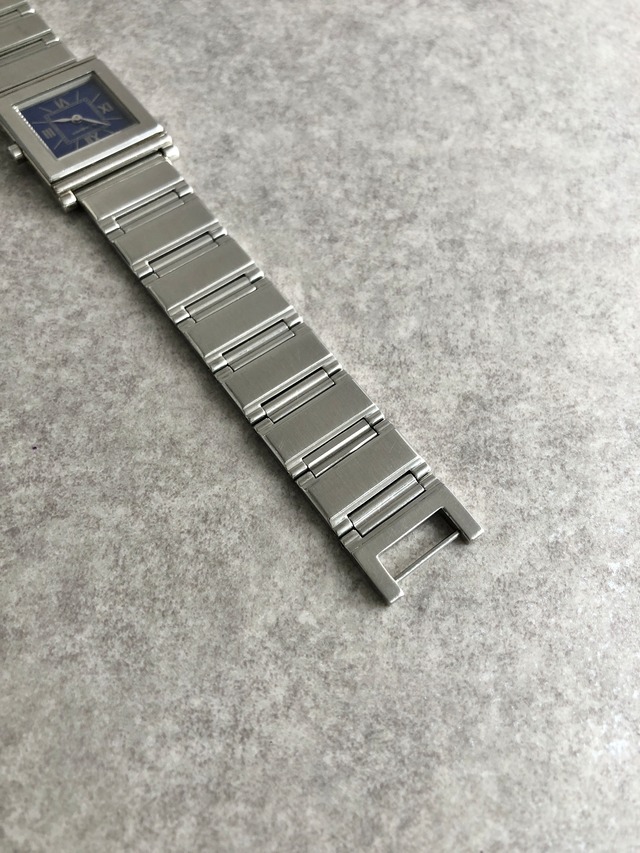 Yves Saint Laurent イヴ・サンローラン 腕時計 シルバー レクタンギュラー ステンレススチール クウォーツ vintage ヴィンテージ オールド c2rgcx