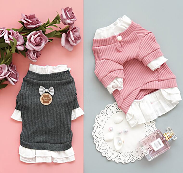 【SALE】プリンセスニット 2color S ~ 2XL / 犬の服 犬服 ペット洋服 ドッグウェア ペット用品 小型犬 中型犬 top49