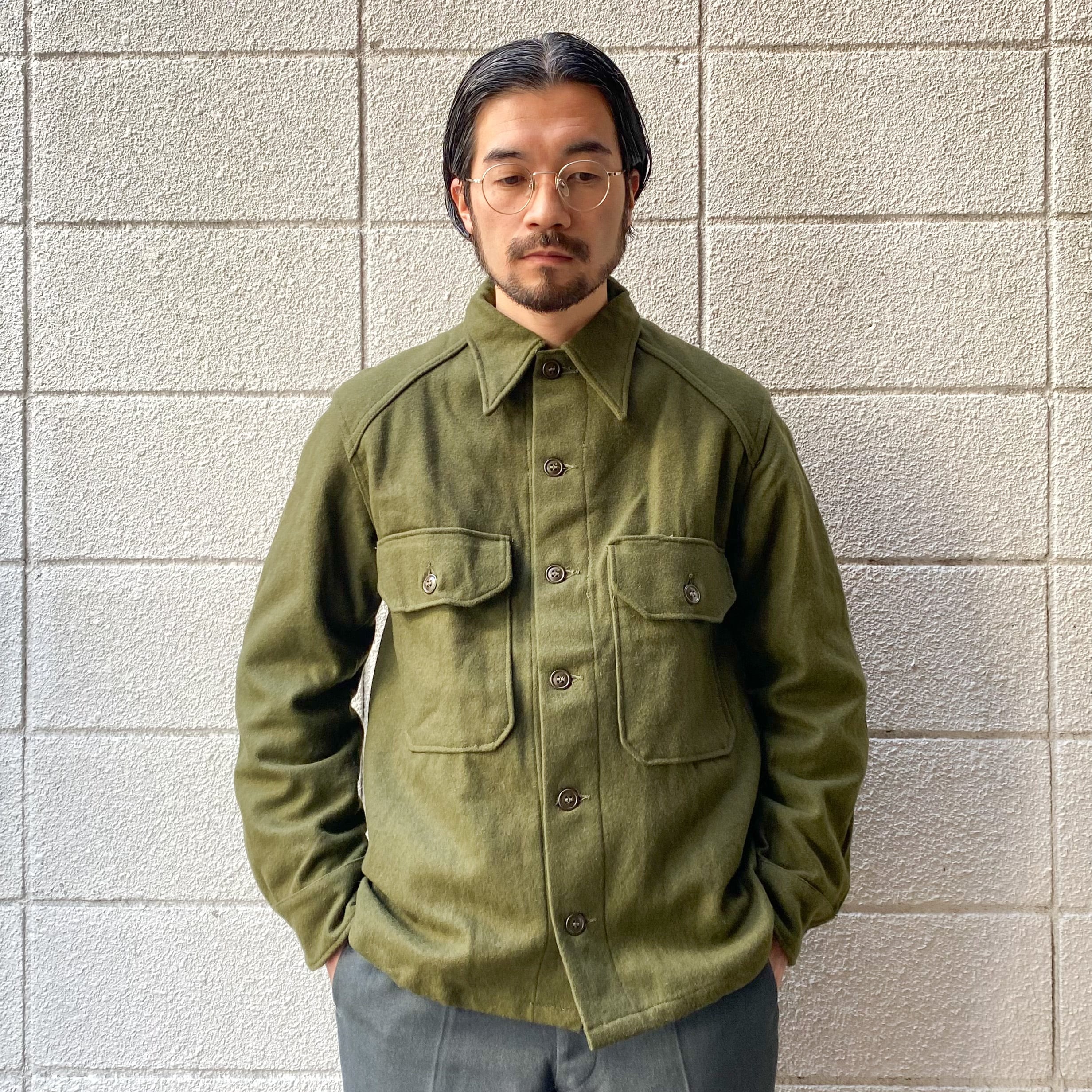 DEADSTOCK 50's US Army Korea Wool Shirt M / デッドストック 米軍 ...