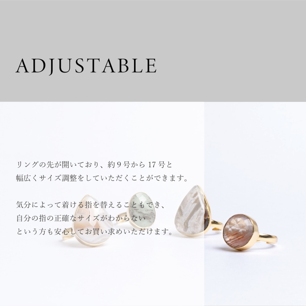【MARKET】SINGLE STONE RING 3848