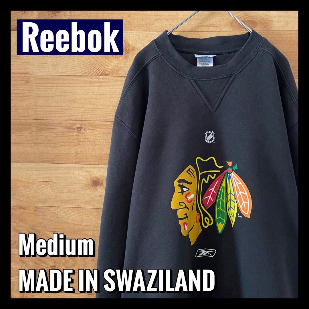 Reebok】NHL シカゴブラックホークス インディアンヘッド スウェット