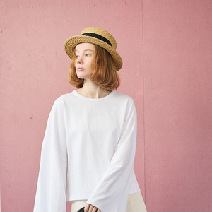 KANKAN ST-ヴィンテージストローブレードで制作した、カンカン帽-