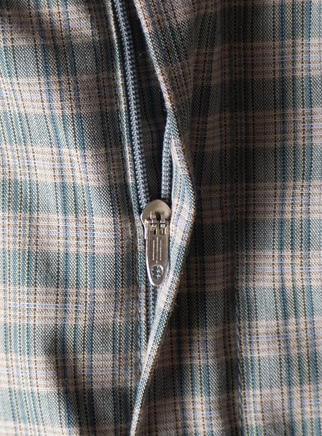 "Errecinque" 1970s deadstock Plaid trousers